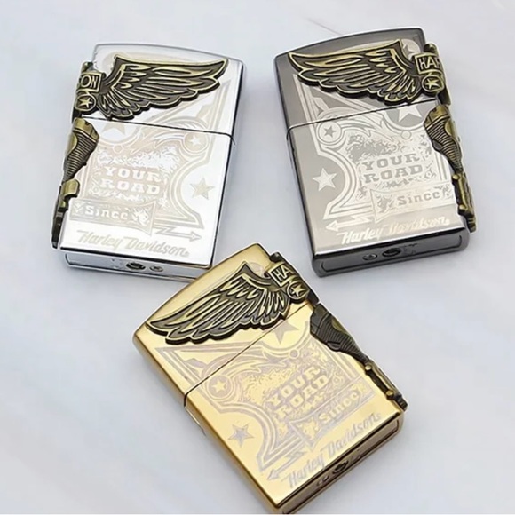 Harley Davidson lighter New Silver - Picture 3 of 4